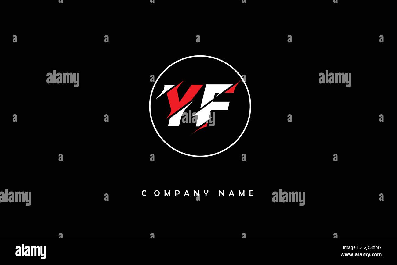 YF, FY Alphabets Letters Logo Monogram Stock Vector