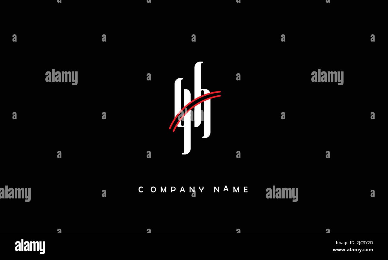 YH, HY Alphabets Letters Logo Monogram Stock Vector