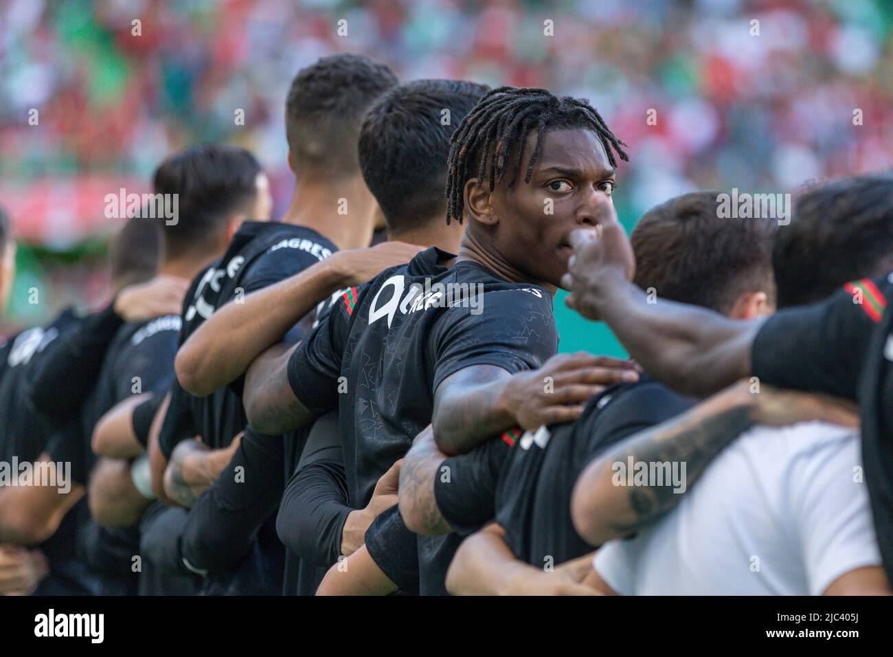 June 09, 2022. Lisbon, Portugal. Portugal's and Milan forward Rafael Leao (15) during the UEFA Nations League Final Tournament between Portugal and Czechia Credit: Alexandre de Sousa/Alamy Live News Stock Photo