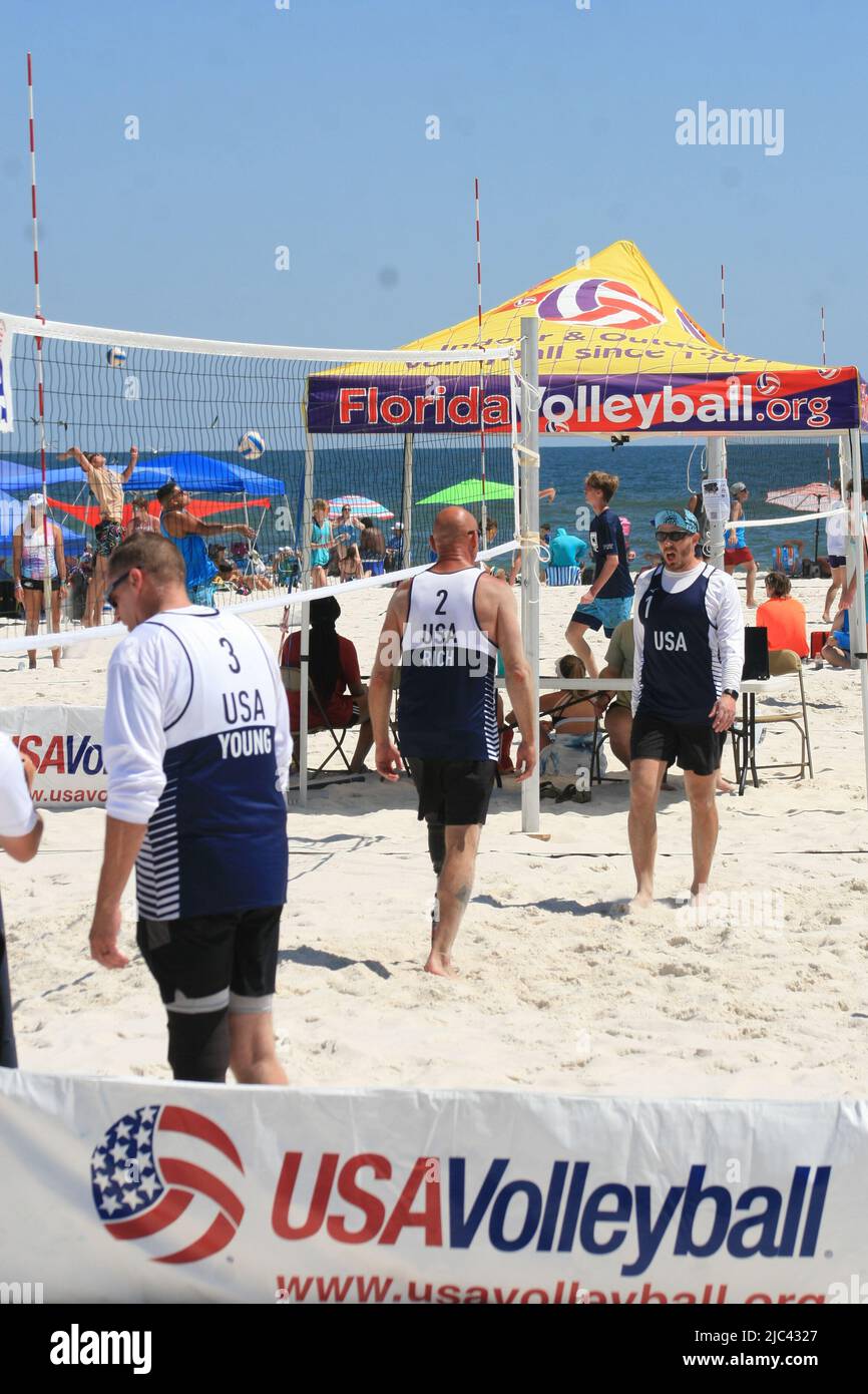 Gulf Coast Beachfest 2022 in Gulf Shores, Alabama, USA Beach Volleyball