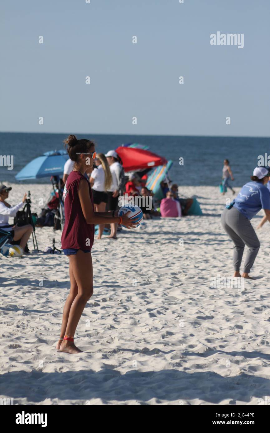 Gulf Coast Beachfest 2022 in Gulf Shores, Alabama, USA Beach Volleyball