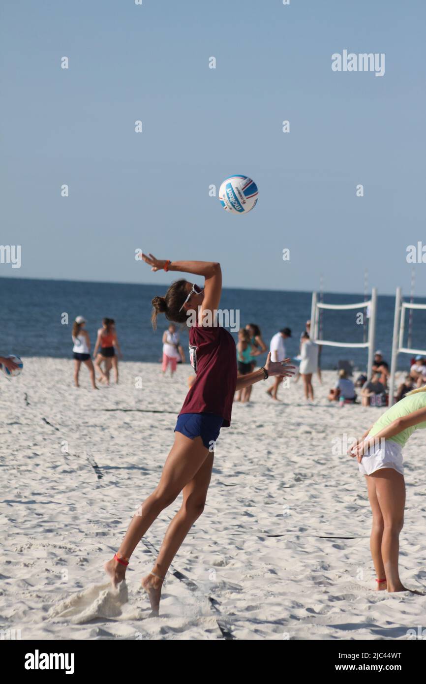 Gulf Coast Beachfest 2022 in Gulf Shores, Alabama, USA Beach Volleyball