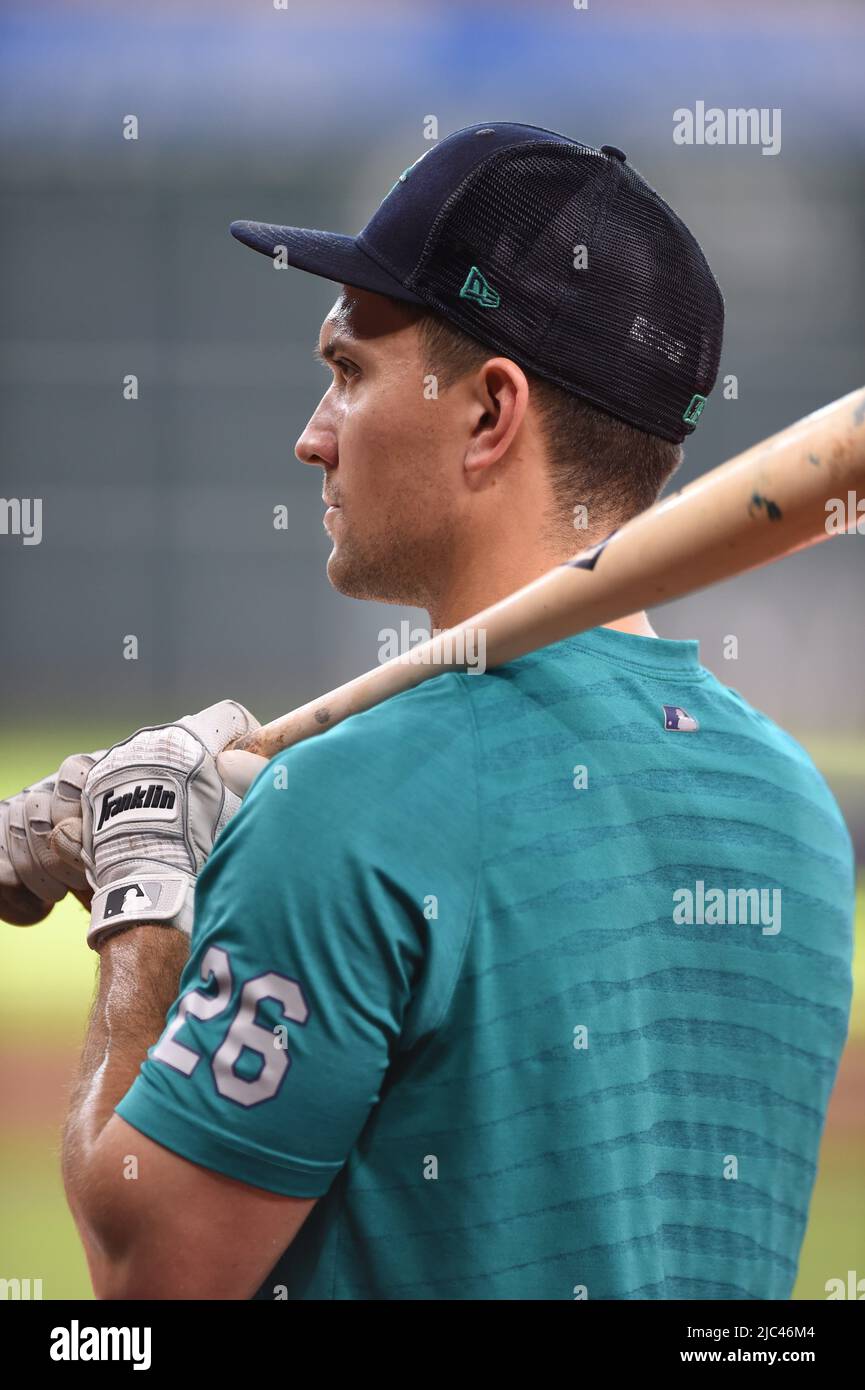 Seattle Mariners second baseman Adam Frazier (26) before the MLB