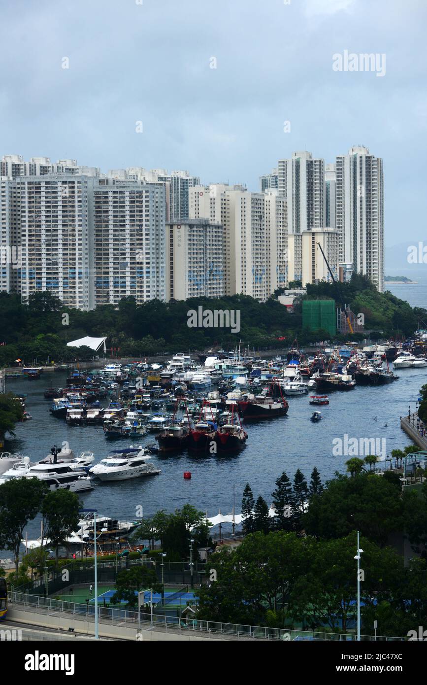 Aberdeen harbour in Hong Kong Stock Photo Alamy