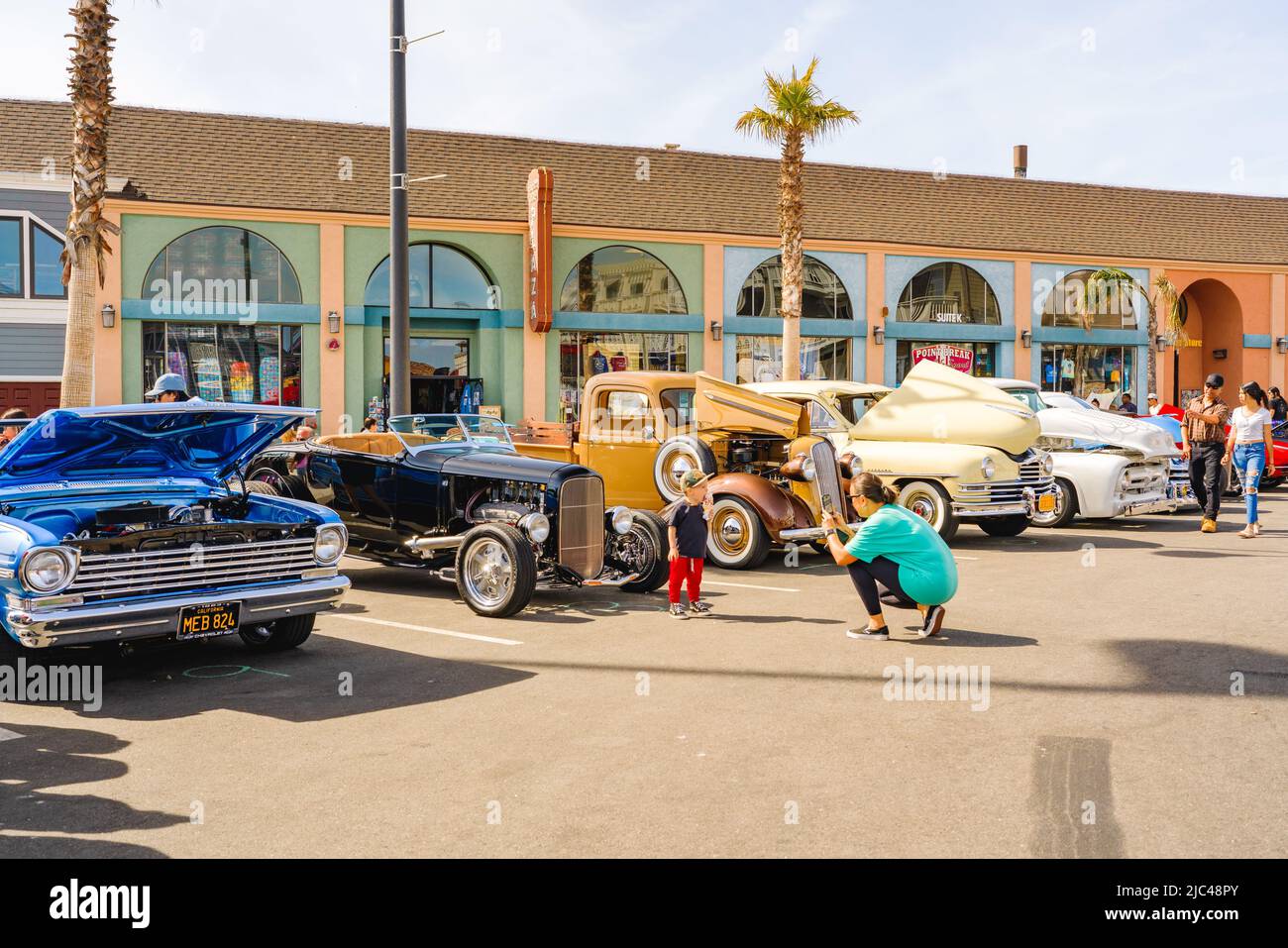 Pismo Beach, California, USA - June 3, 2022. The Classic at Pismo Beach, one of the largest classic car and street road shows on the West Coast. Pismo Stock Photo