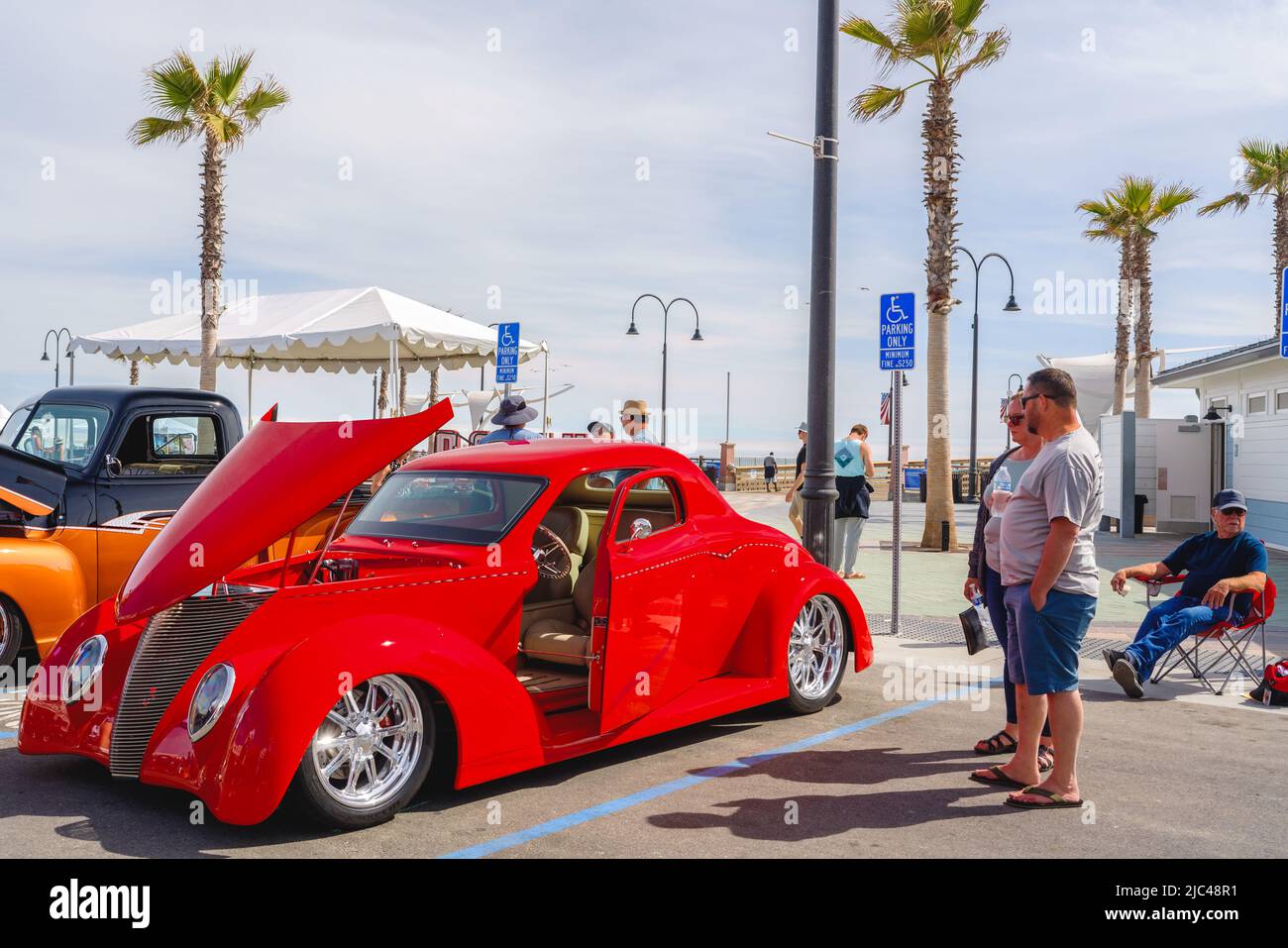 Pismo Beach, California, USA - June 3, 2022. The Classic at Pismo Beach, one of the largest classic car and street road shows on the West Coast. Pismo Stock Photo