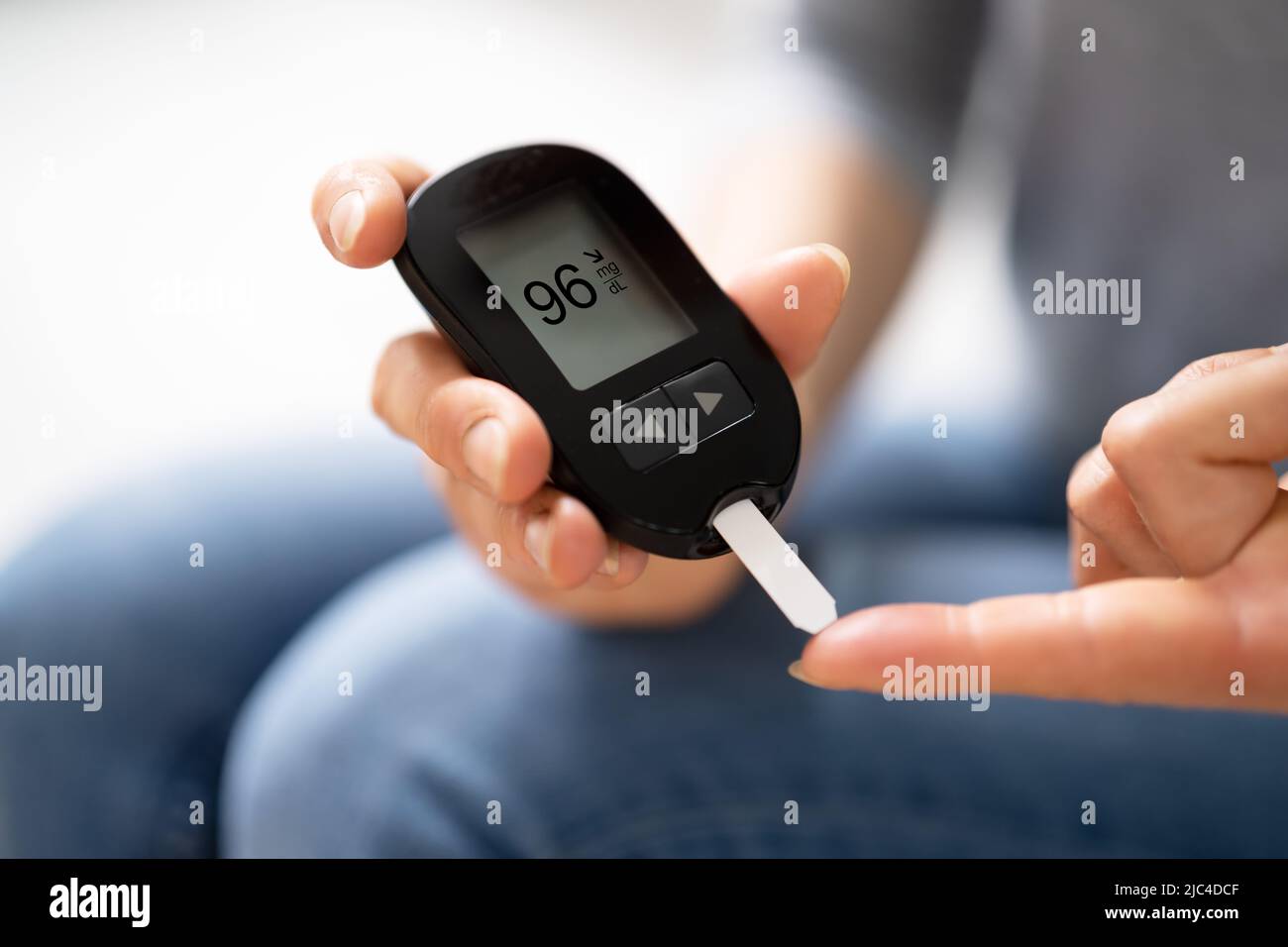Blood Sugar Level. Diabetic Glucose, Diabetes Stock Photo