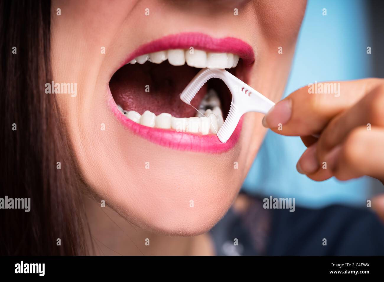 Dental Floss Container On A White Background Stock Photo - Download Image  Now - Care, Clean, Close-up - iStock