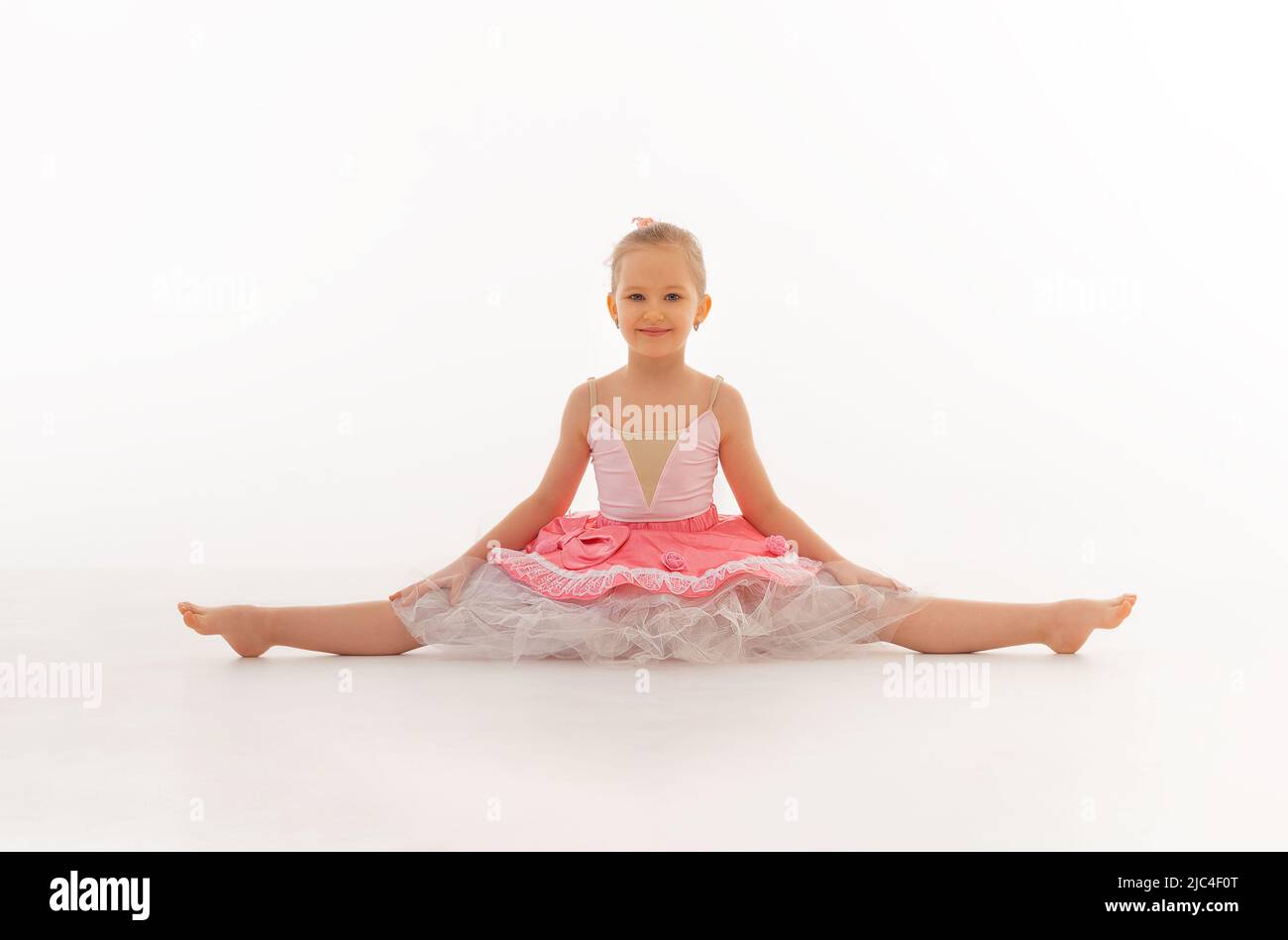 Girl ballerina in a tutu Stock Photo