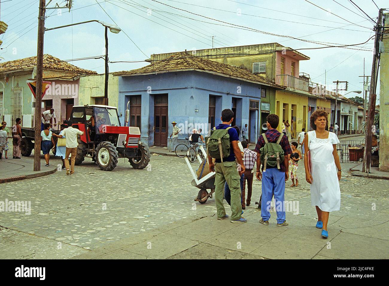 Streetlife in Pinar del Rio, Cuba, Caribbean Stock Photo