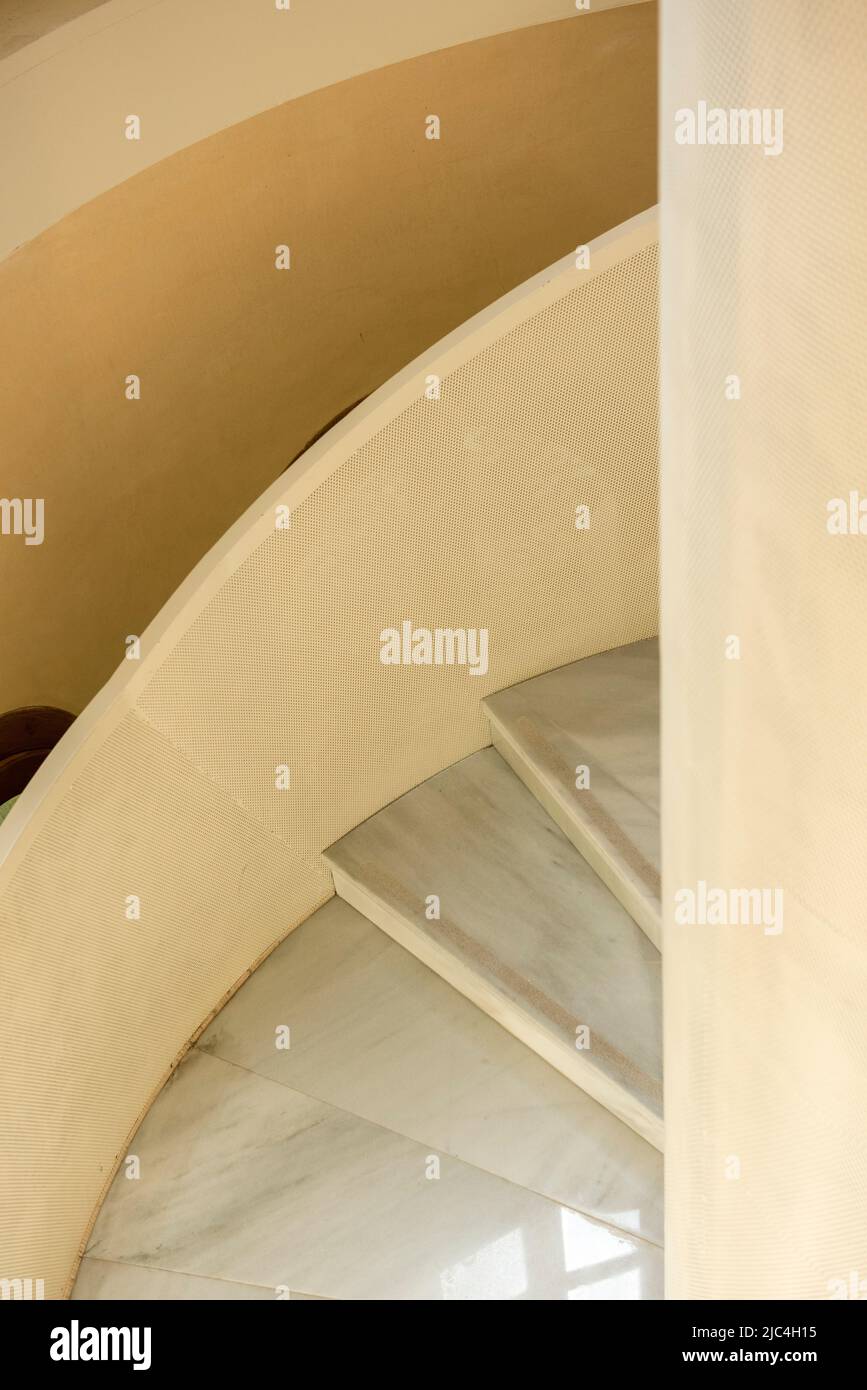 Detail of a spiral staircase Stock Photo
