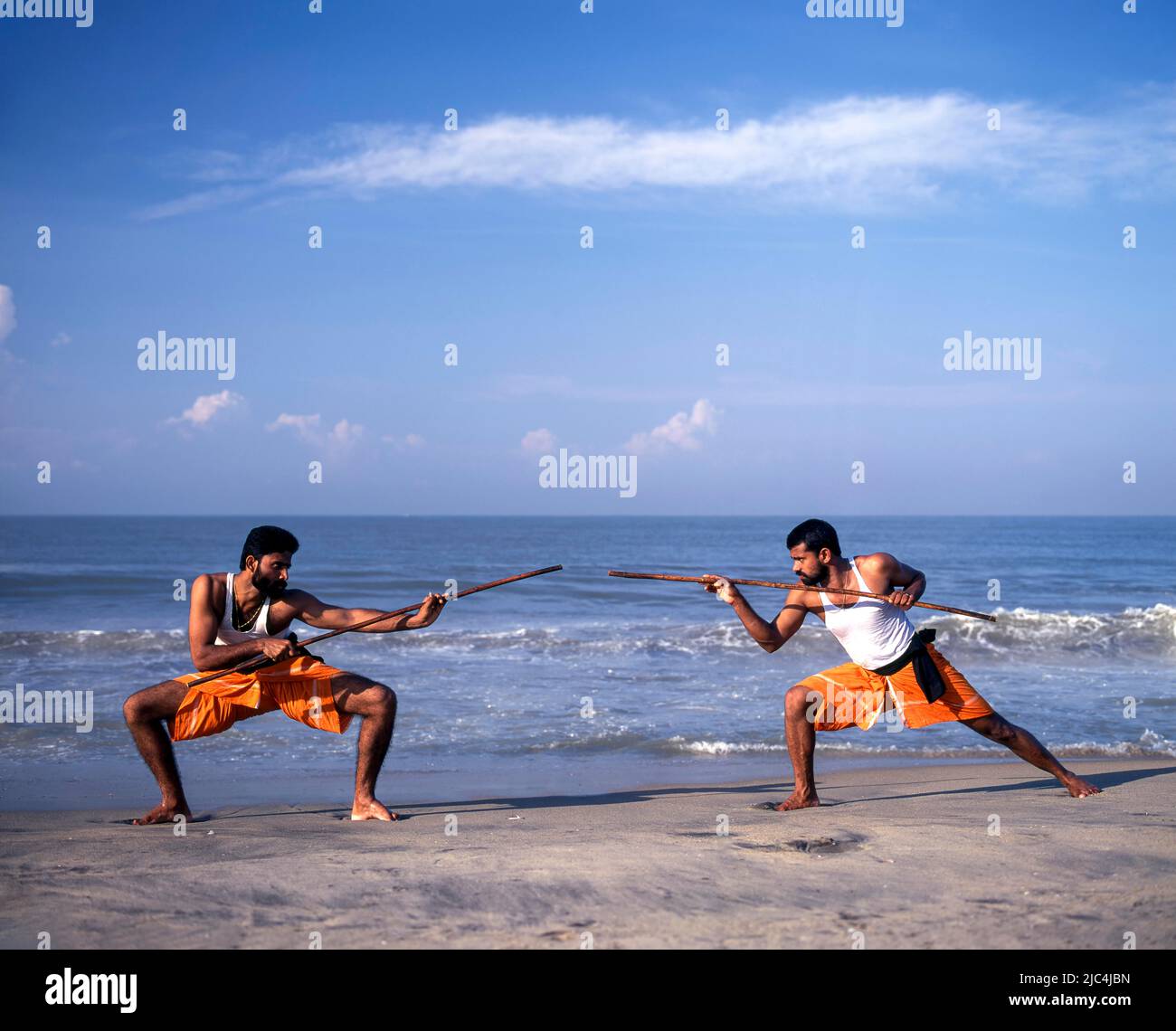 Kalari or Kalaripayattu, Ancient Martial Art of Kerala, India, Asia Stock Photo