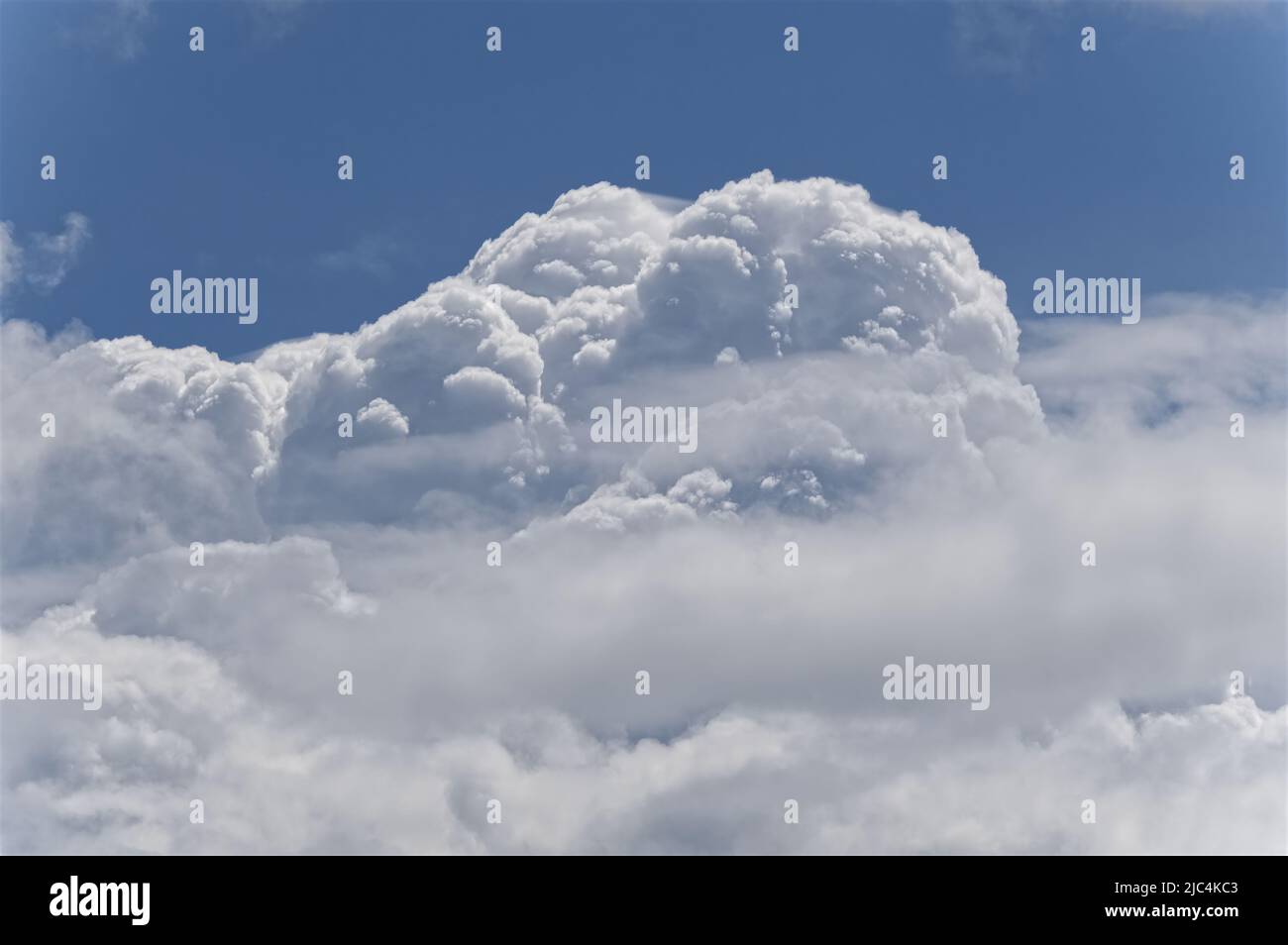 fluffy clouds with blue sky Stock Photo