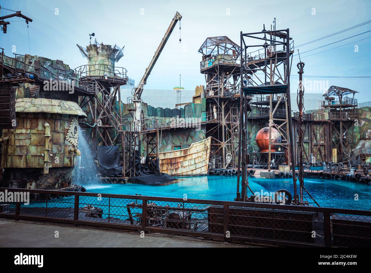 Realistic and Interesting Water World Show in the Universal Studio