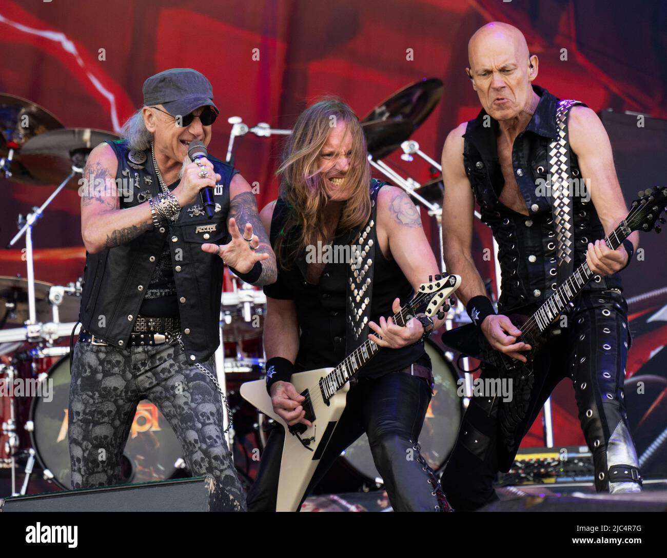 Solvesborg, Sweden. 09th June, 2022. Accept on stage at Sweden Rock Festival  in Solvesborg, Sweden, June 09, 2022. Photo: Fredrik Sandberg/TT/code 10080  Credit: TT News Agency/Alamy Live News Stock Photo - Alamy