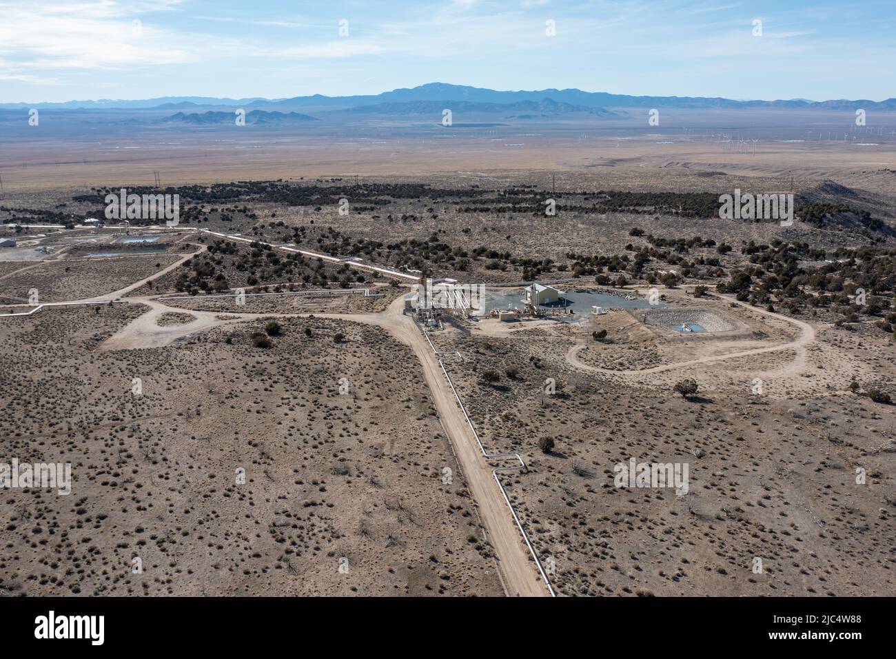 A geothermal production well for the Blundell Geothermal Power Plant