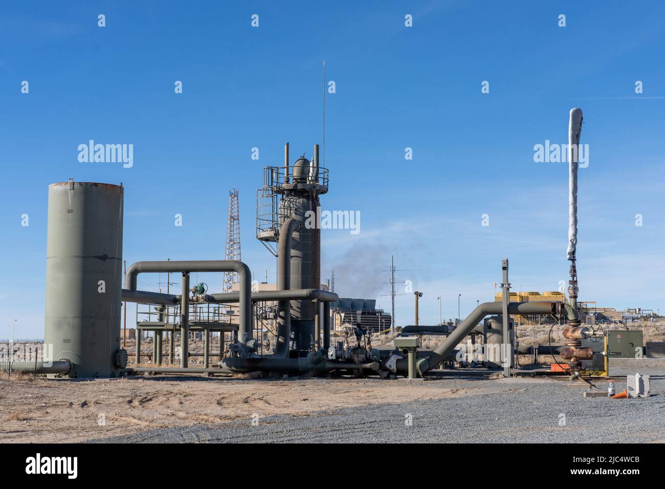 A geothermal production well for the Blundell Geothermal Power Plant