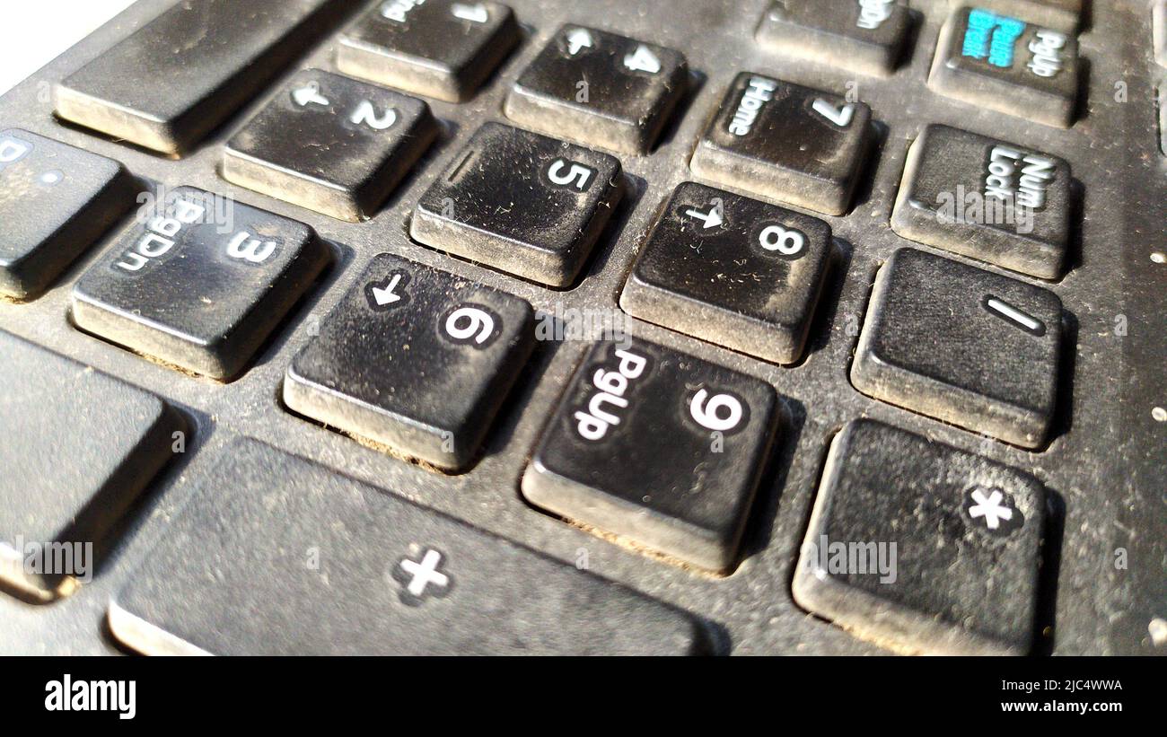 BLACK COLOR COMPUTER KEYBORDS WITH LETTERS Stock Photo - Alamy