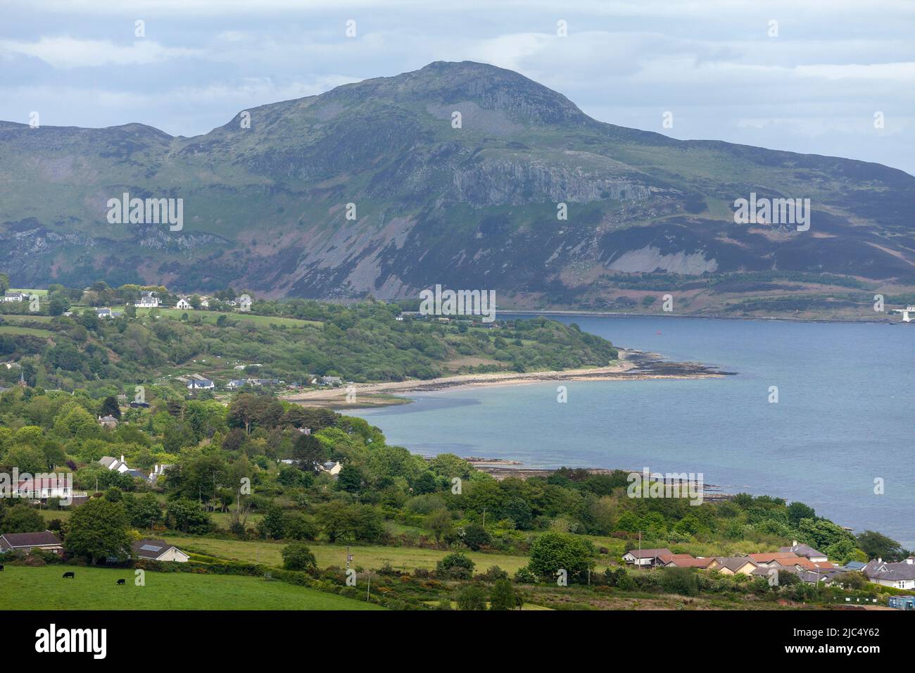 Looking across to Whiting Bay and Holy Island from the Giants Graves on