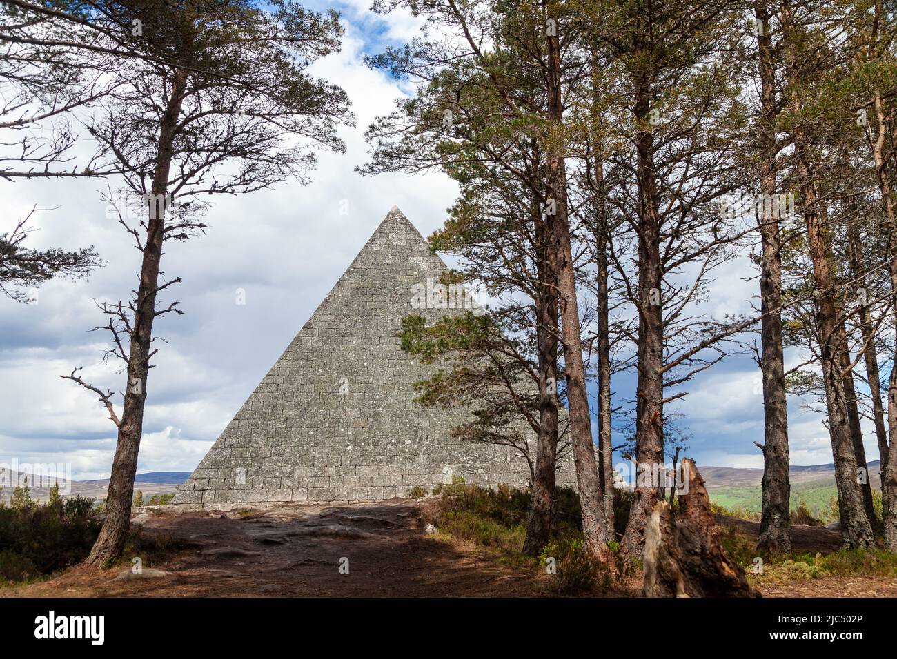 Prince Albert’s Pyramid on the Balmoral Estate, Scotland Stock Photo Alamy