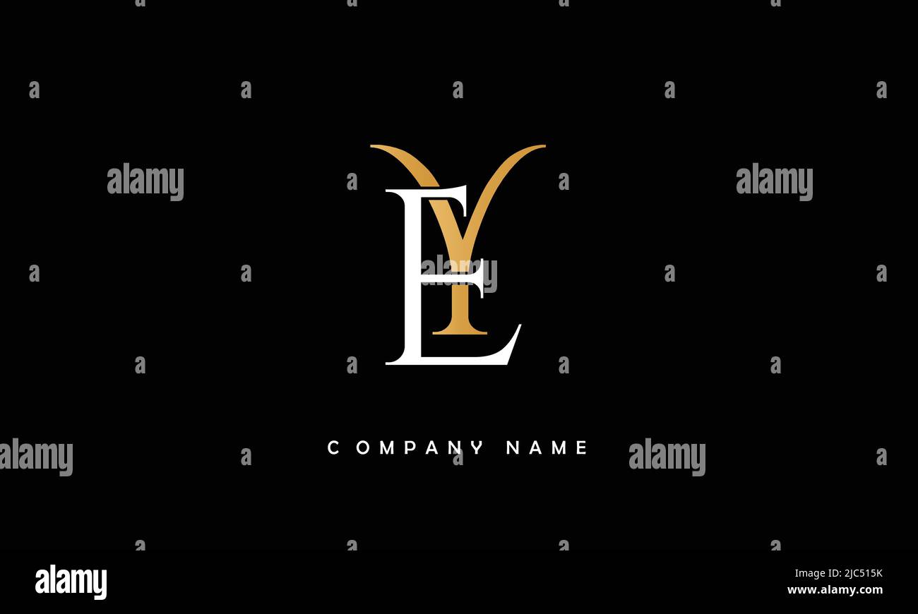 YE, EY Alphabets Letters Logo Monogram Stock Vector