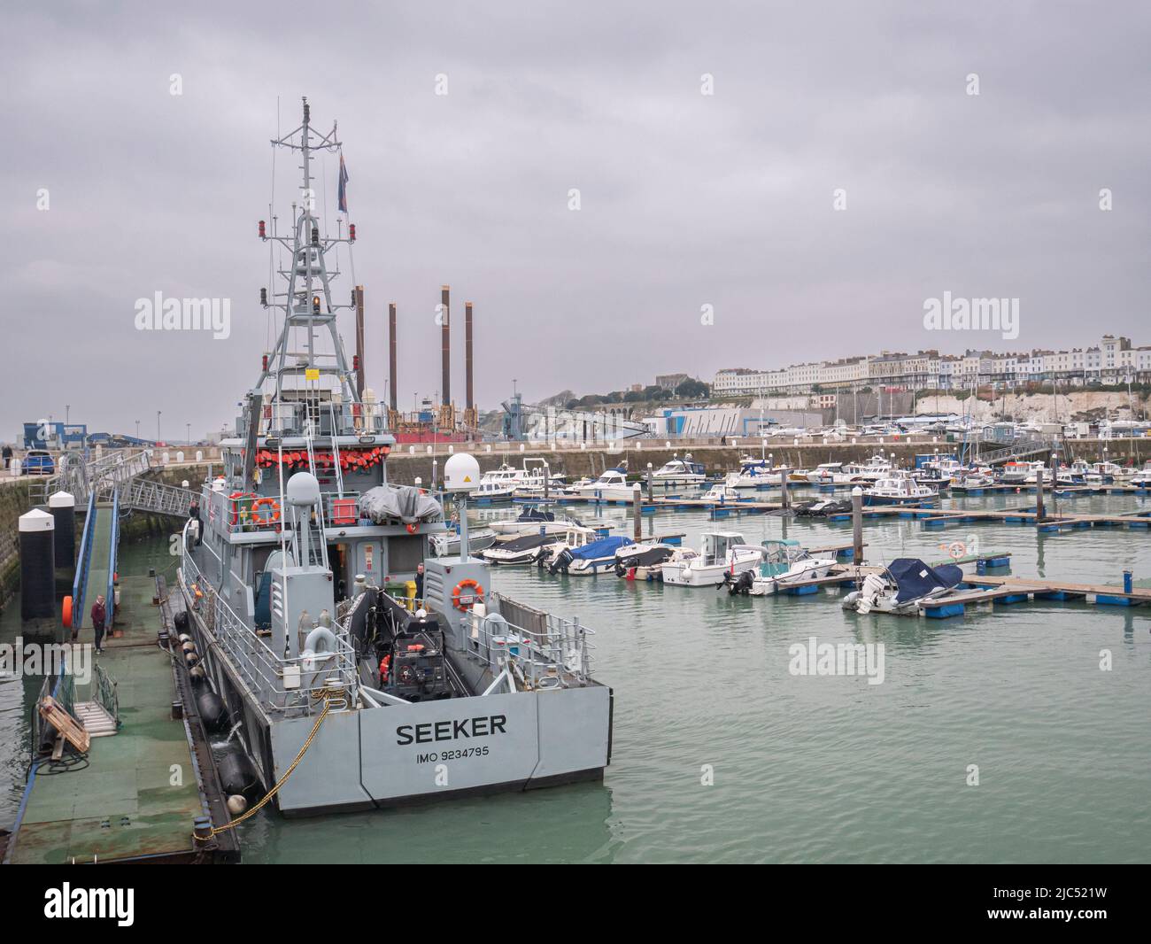 Boarder force patrol vessel in Ramsgate harbour Stock Photo