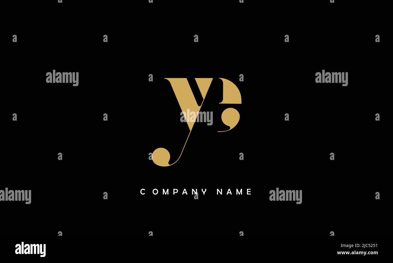 YE, EY Alphabets Letters Logo Monogram Stock Vector