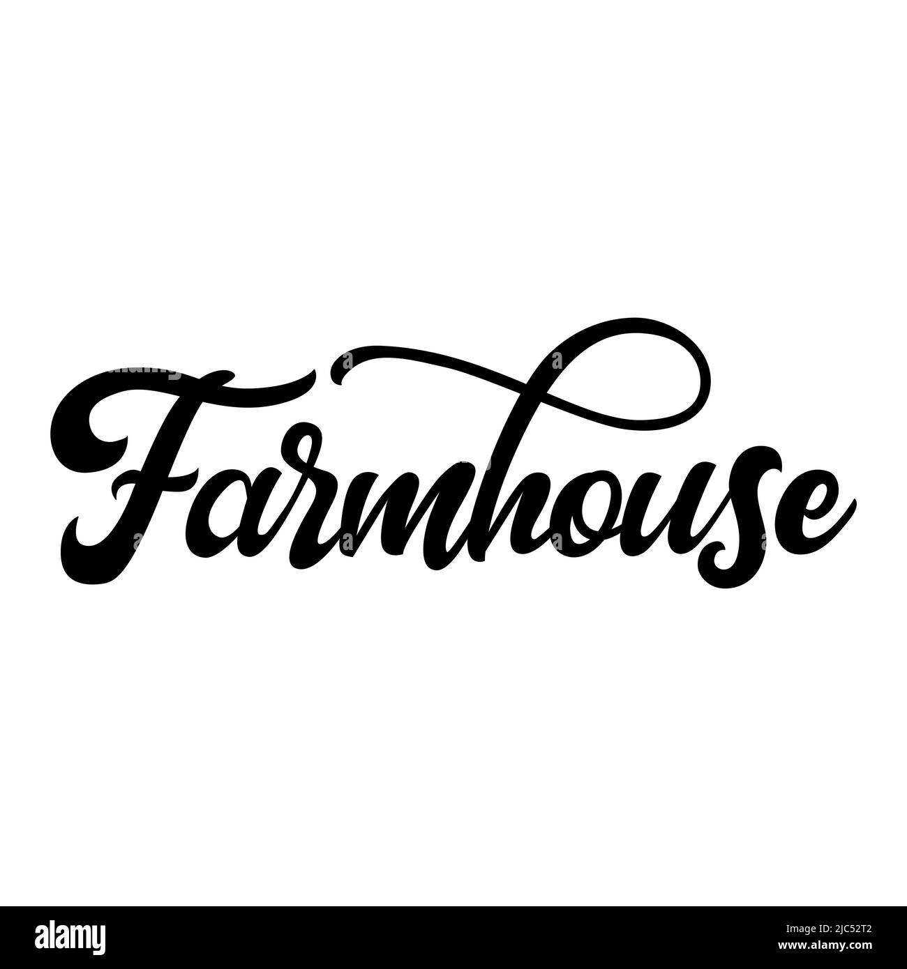 Farmhouse velcome sign. Kitchen home country graphic design. Vector poster text type Stock Vector