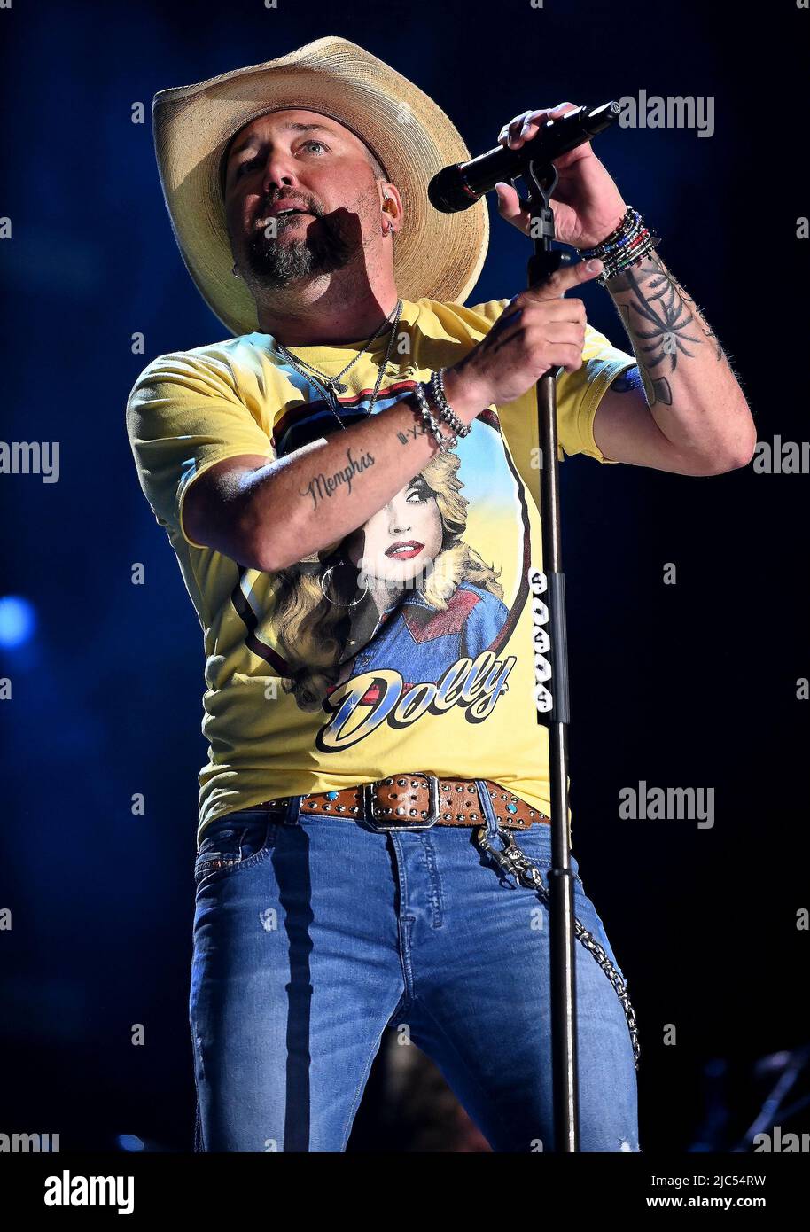 09 June 2022 Nashville, Tennessee Jason Aldean. 2022 CMA Fest
