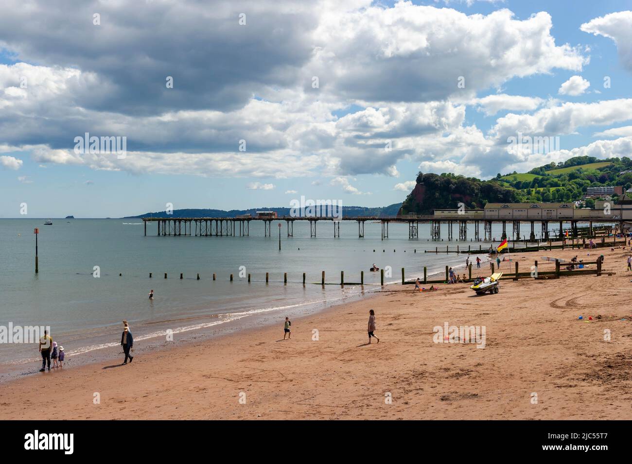 The Grand Pier at Teignmouth, Devon, England Stock Photo Alamy