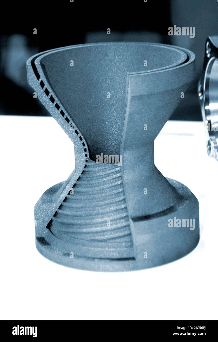 Model object of a large industrial part printed on a 3D printer from ...