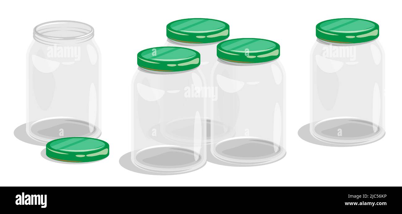 Empty Tall Glass Jar for Food Canning. S Graphic by RNko · Creative Fabrica