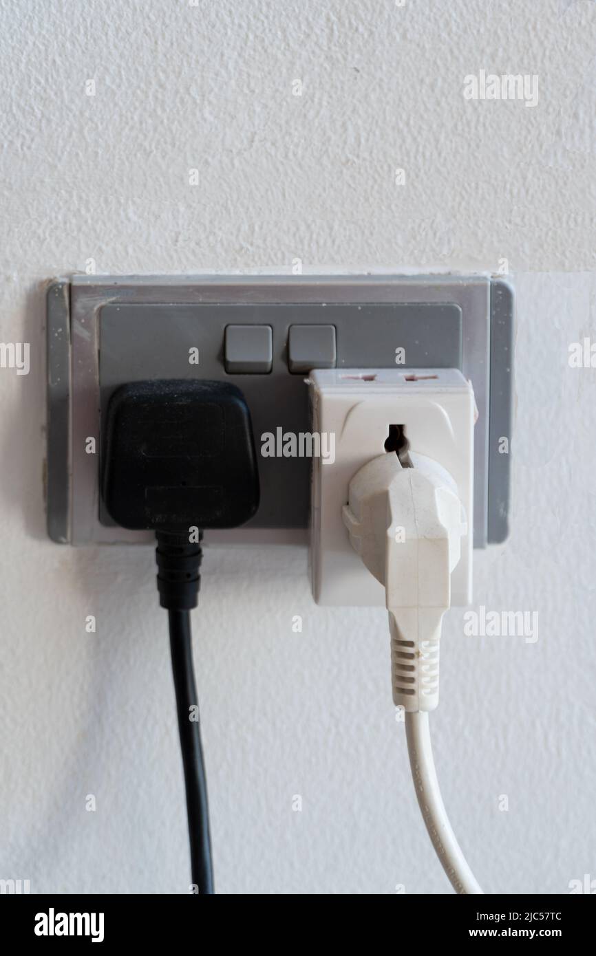 Wall outlets two plugs hires stock photography and images Alamy
