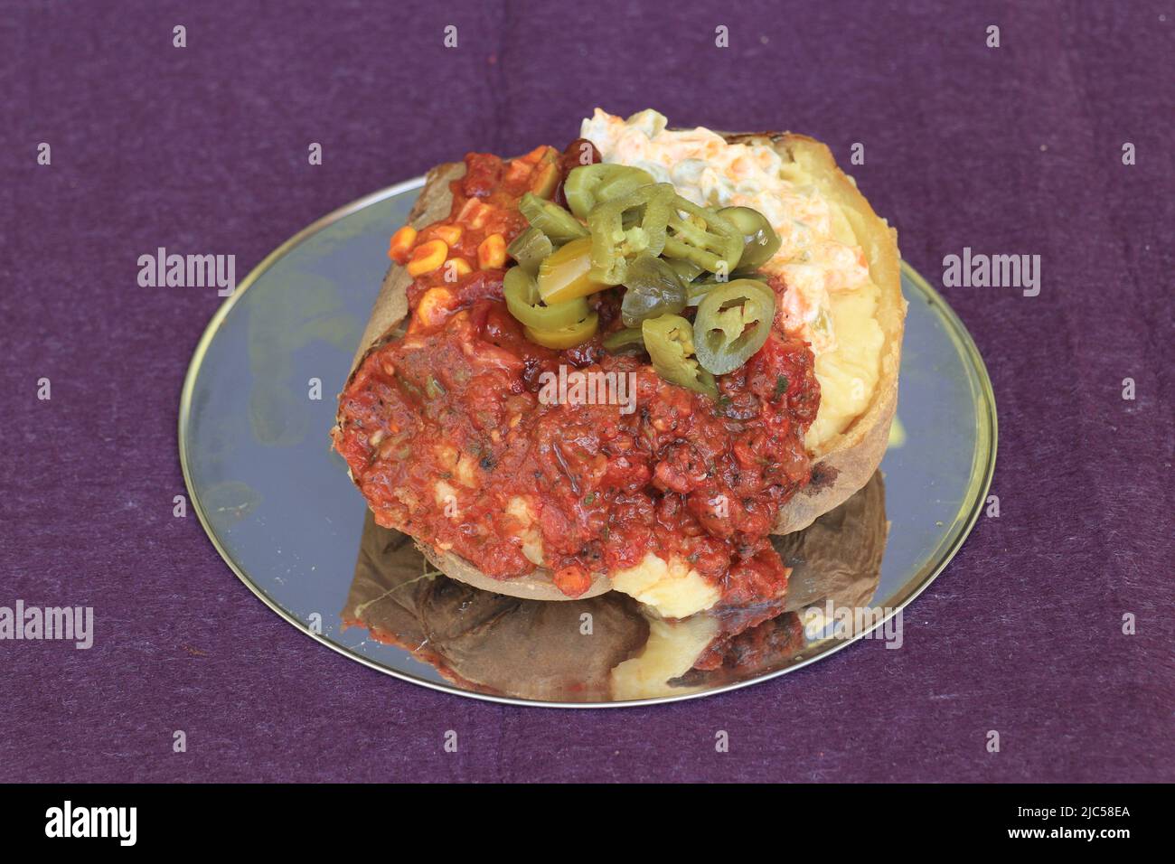 A baked potato Stock Photo