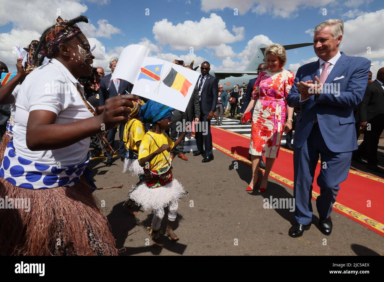 Lubumbashi, Congo. 10th June, 2022. King Philippe Filip of Belgium