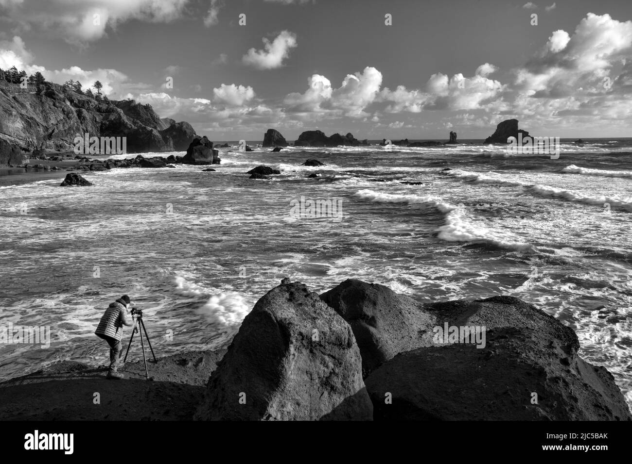 USA, Oregon, Clatsop County, West Coast, Oregon Coast, Cannon Beach