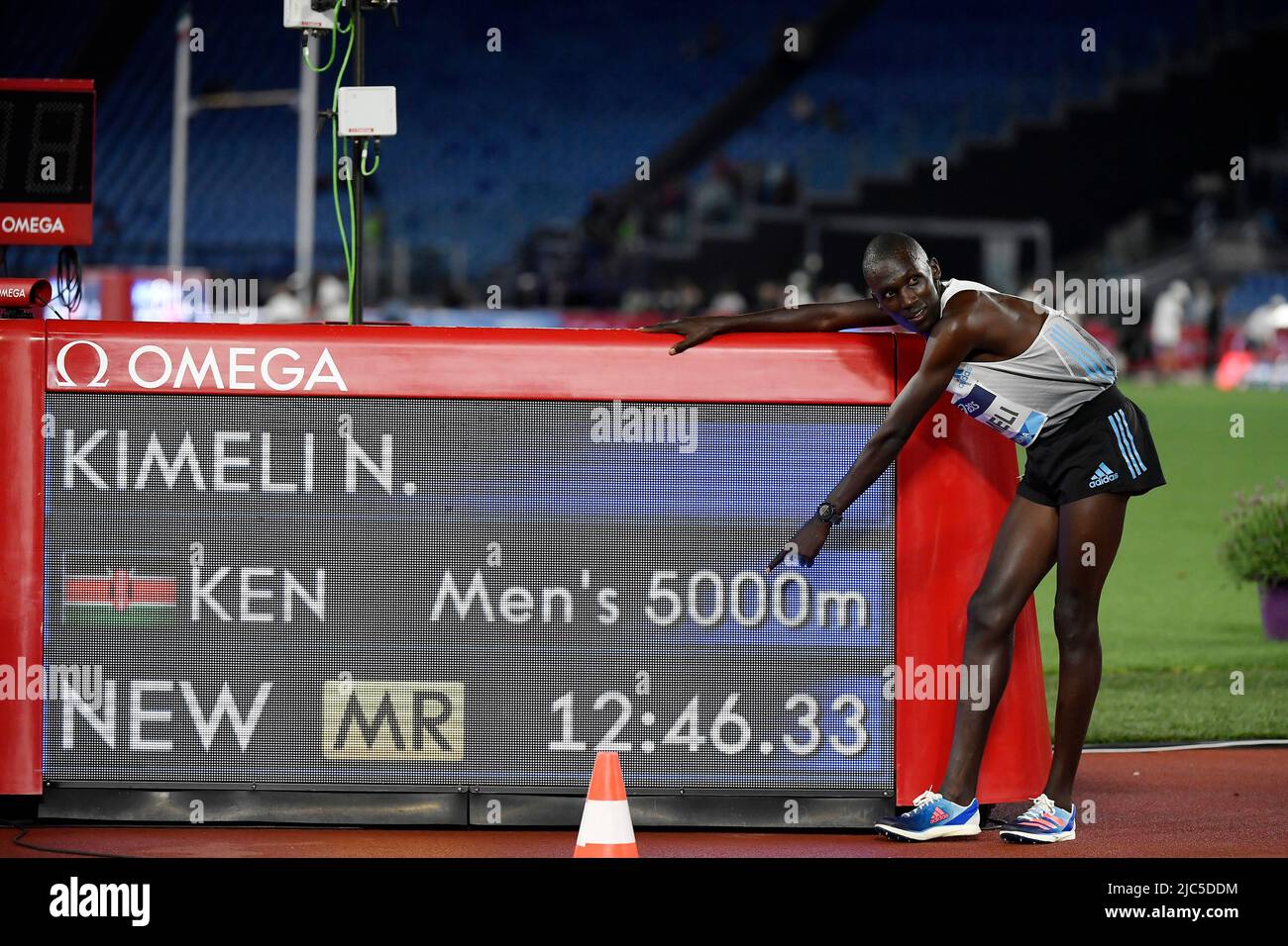 Nicholas Kipkorir Kimeli of Kenya poses for a photograph after compete