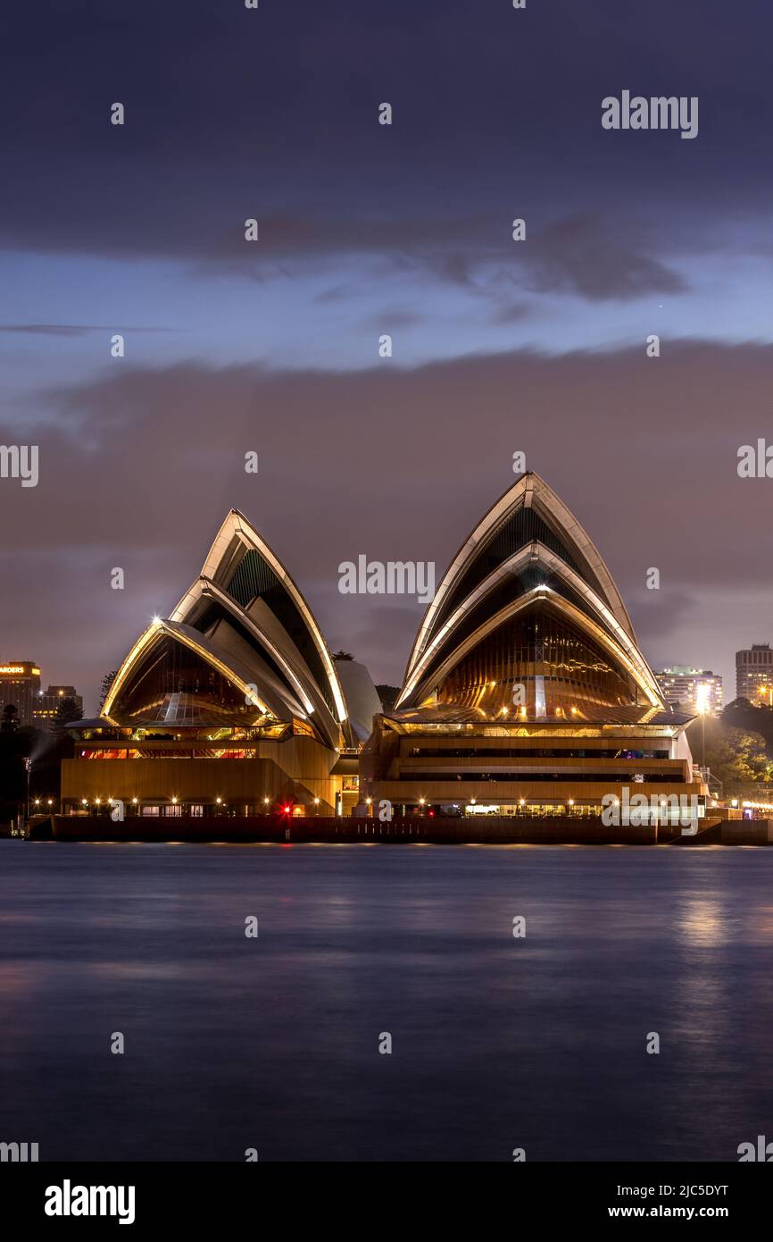 Sydney Opera House - Night - Blue Hour Stock Photo - Alamy