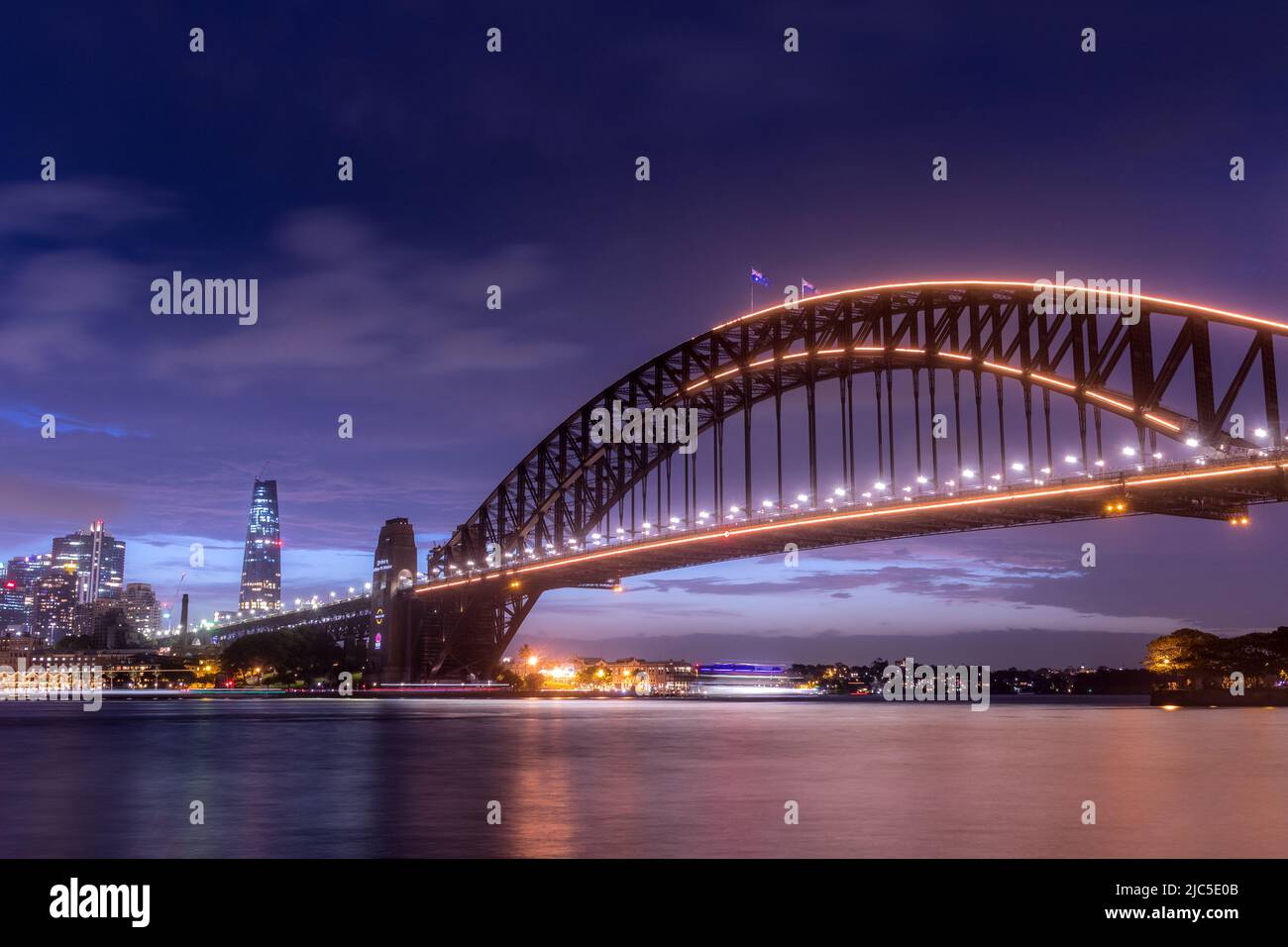Sydney Harbour Bridge - Blue Hour Stock Photo