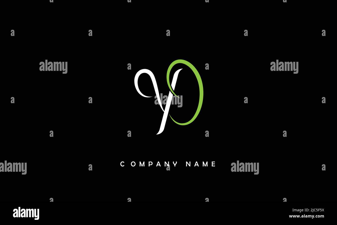 YD, DY Alphabets Letters Logo Monogram Stock Vector