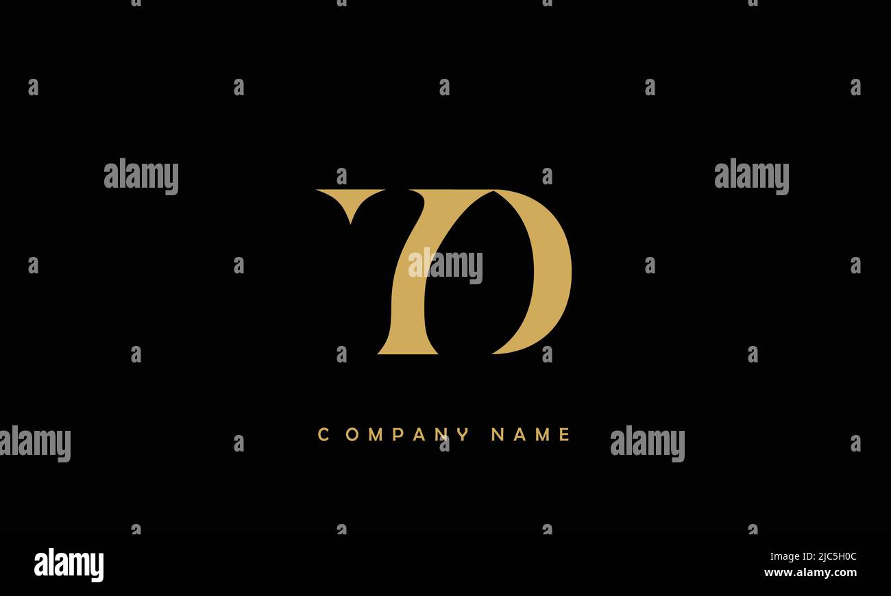 YD, DY Alphabets Letters Logo Monogram Stock Vector