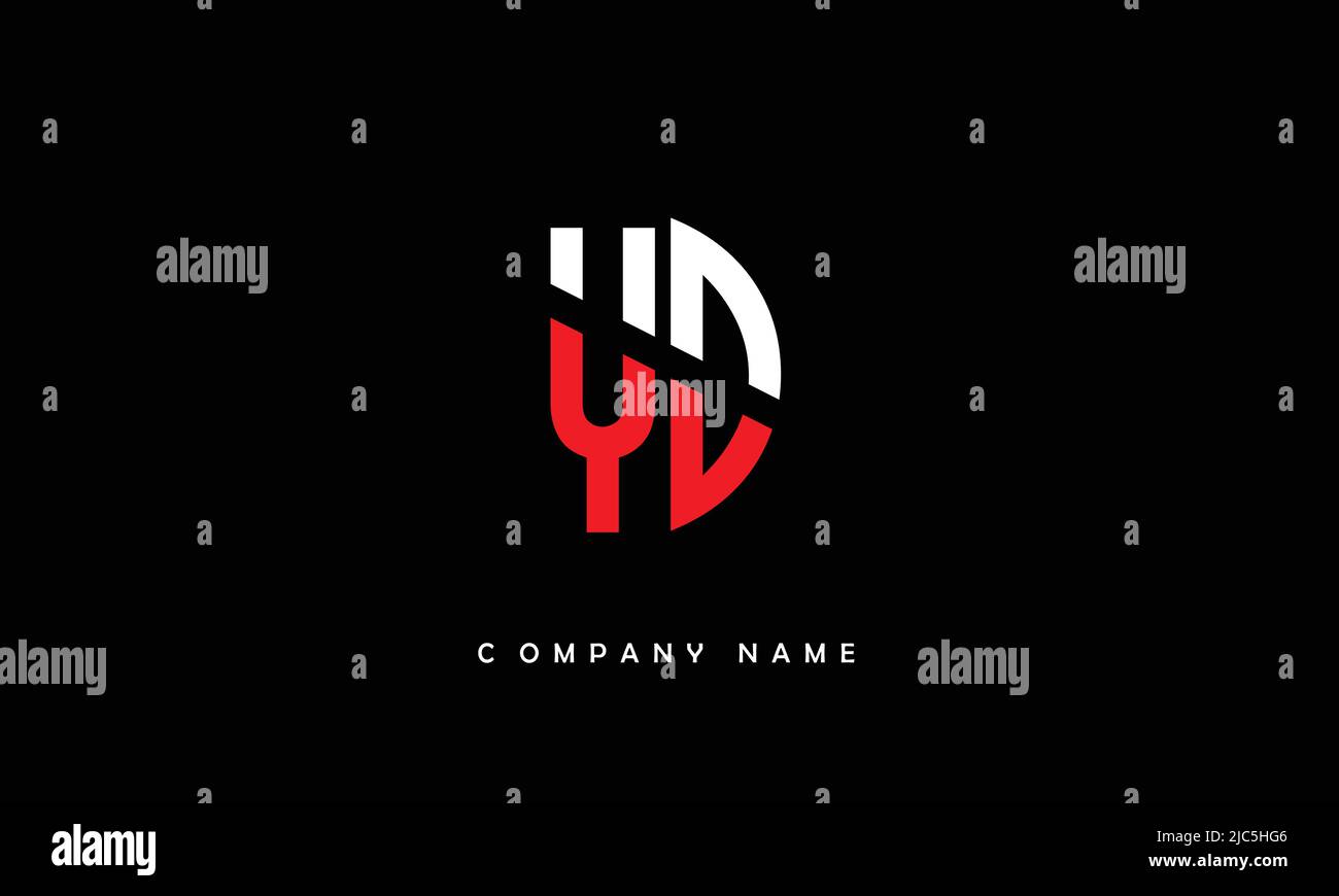 YD, DY Alphabets Letters Logo Monogram Stock Vector