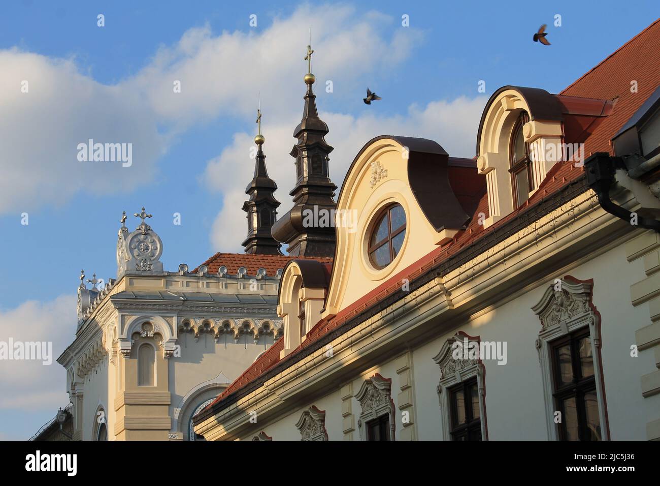 Baroque facades in Timisoara Stock Photo