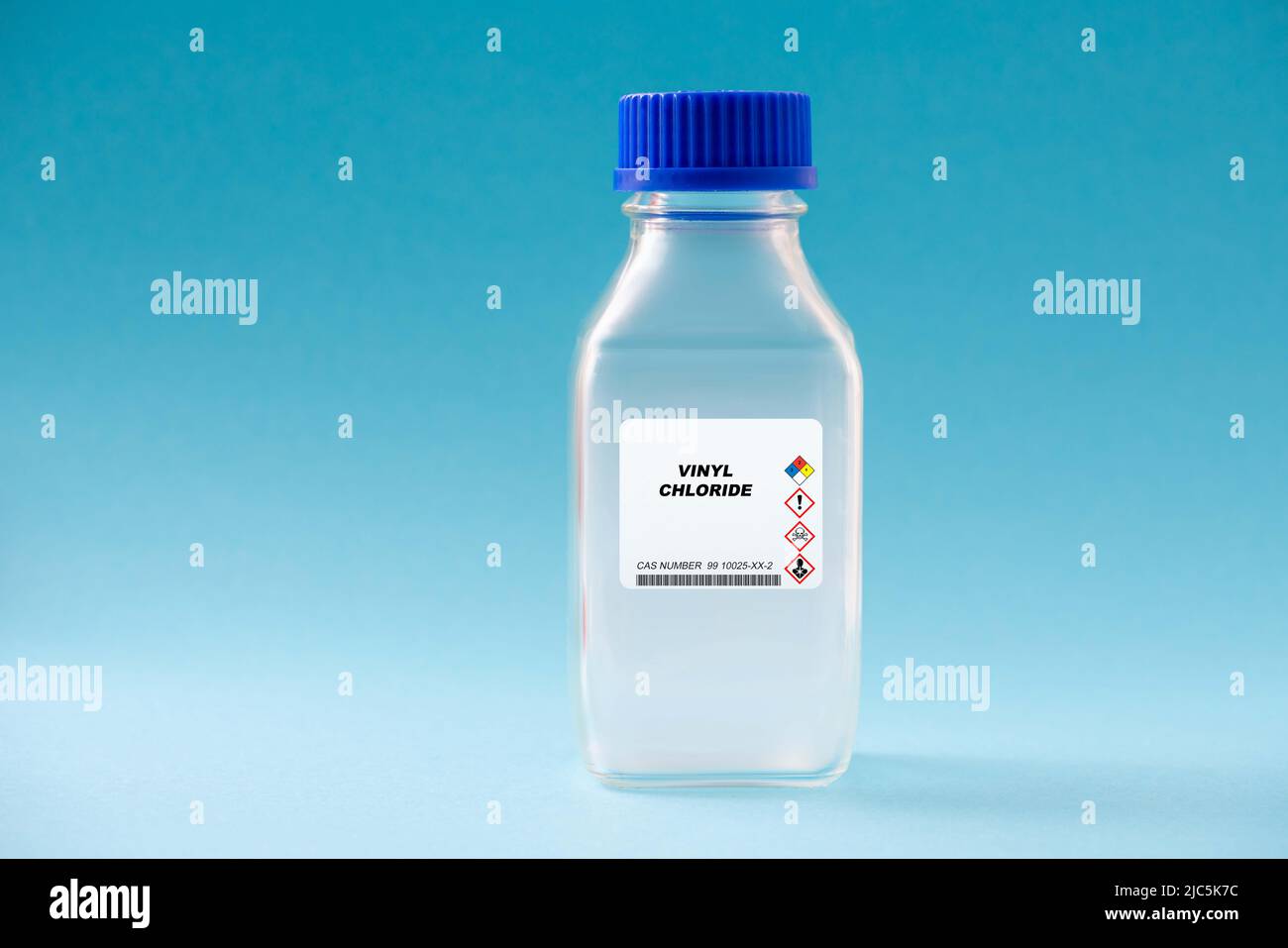 Vinyl Chloride dangerous poisonous gas in chemical glassware Stock ...