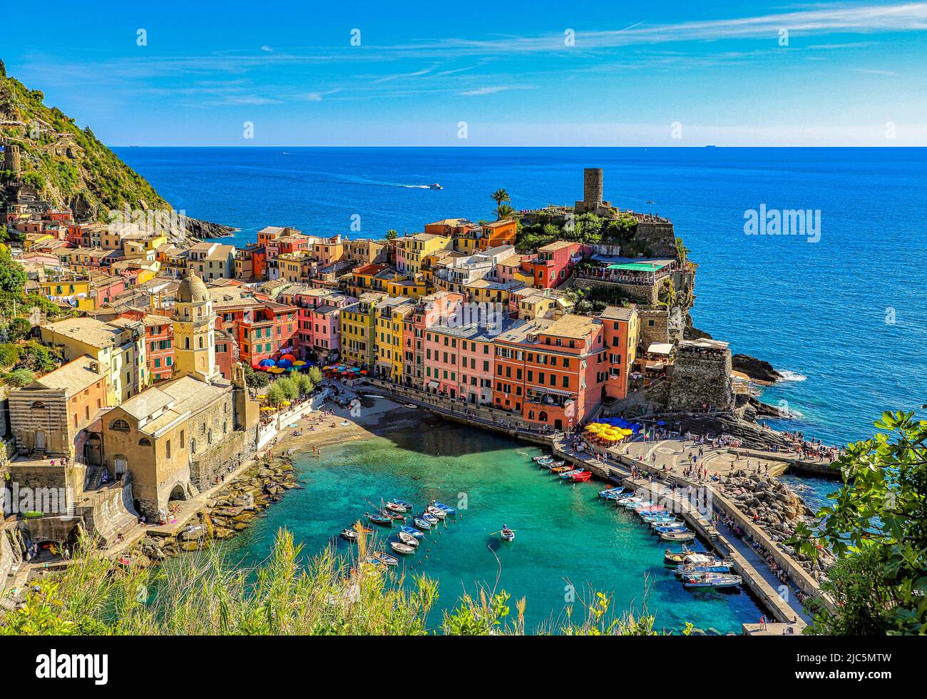 Vernazza Village With Colorful Houses In Cinque Terre Liguria Italy Vernazza Village With Colorful Houses In Cinque Terre Liguria Italy