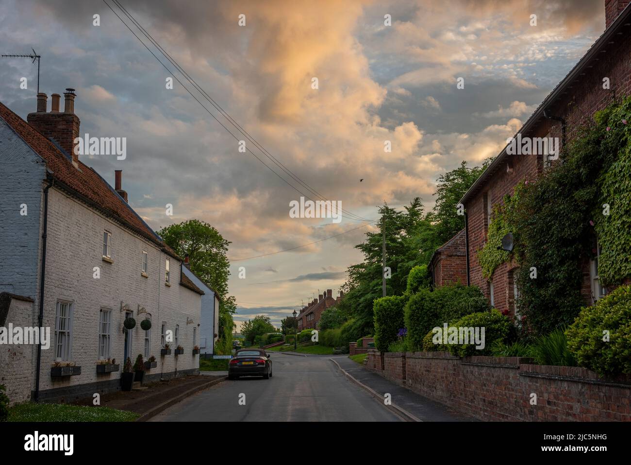 Main Street, Etton, Beverley, East Yorkshire, UK Stock Photo Alamy