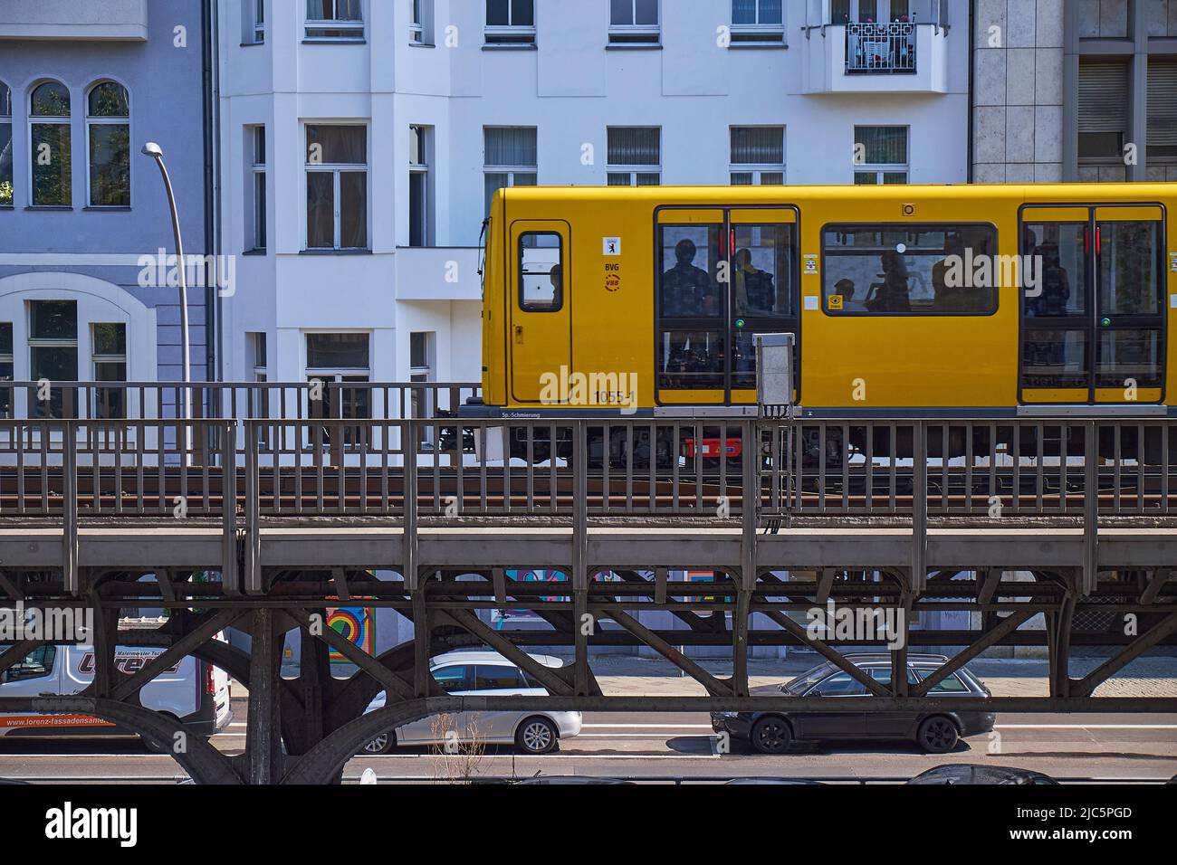 Berlin Subway Train Passing Stock Photo - Alamy