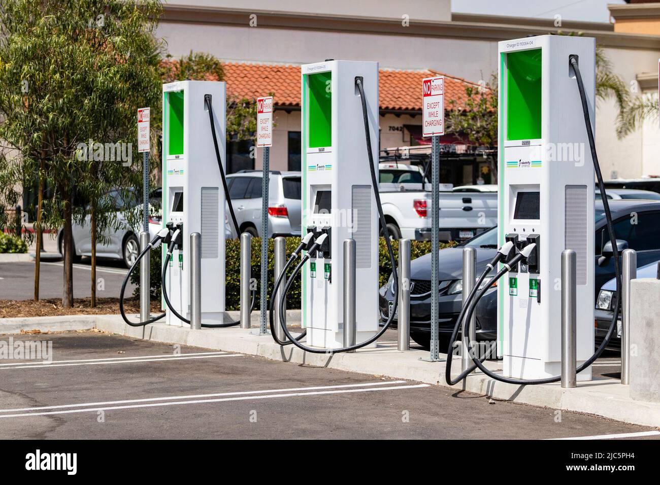 Electrify America Fast Charging Station at the Camino Real Marketplace