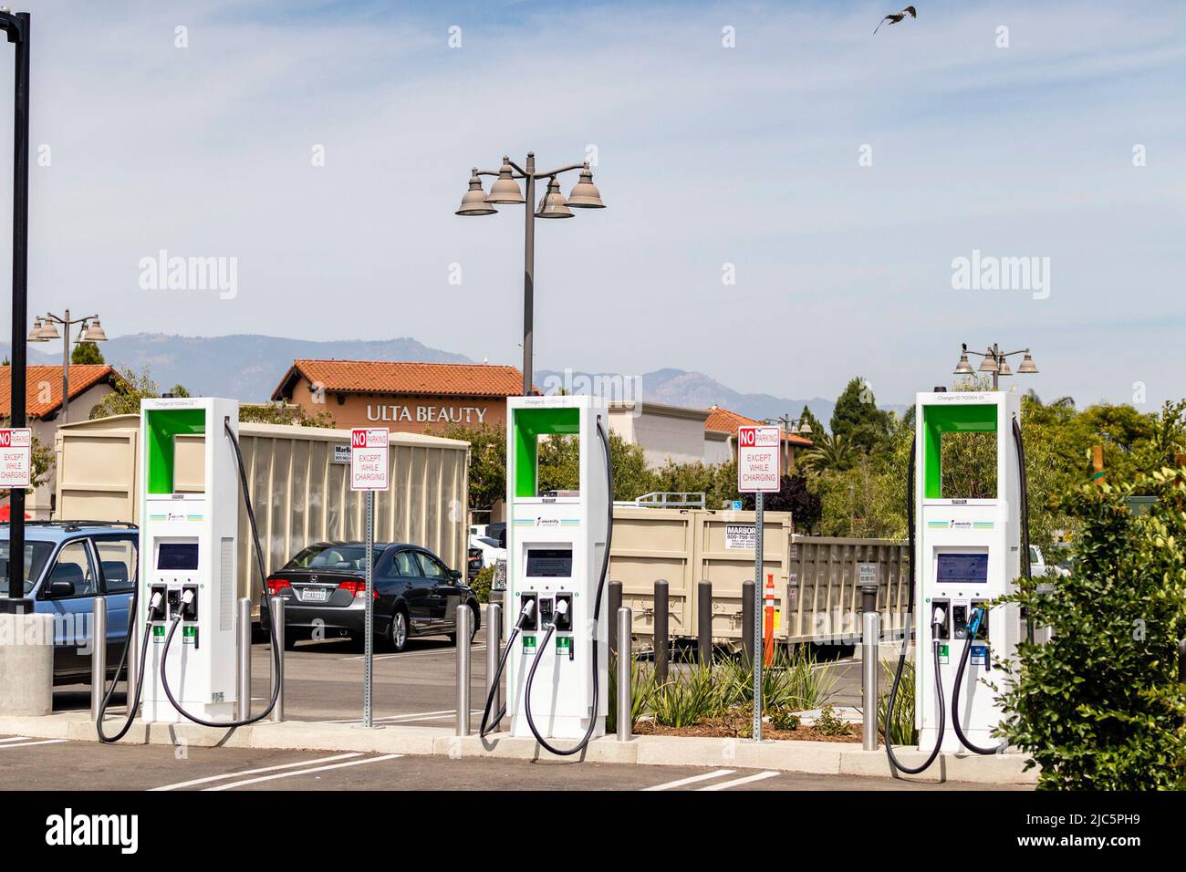 Electrify America Fast Charging Station at the Camino Real Marketplace