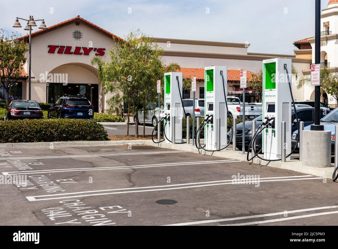 Electrify America Fast Charging Station at the Camino Real Marketplace
